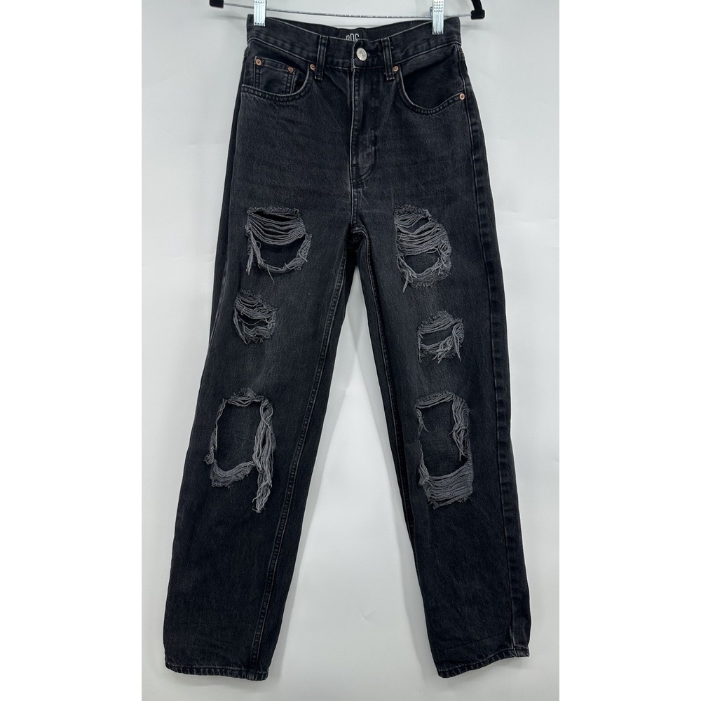 BDG Urban Outfitters Jeans Women's 26 Black High Rise Baggy Ripped Distressed